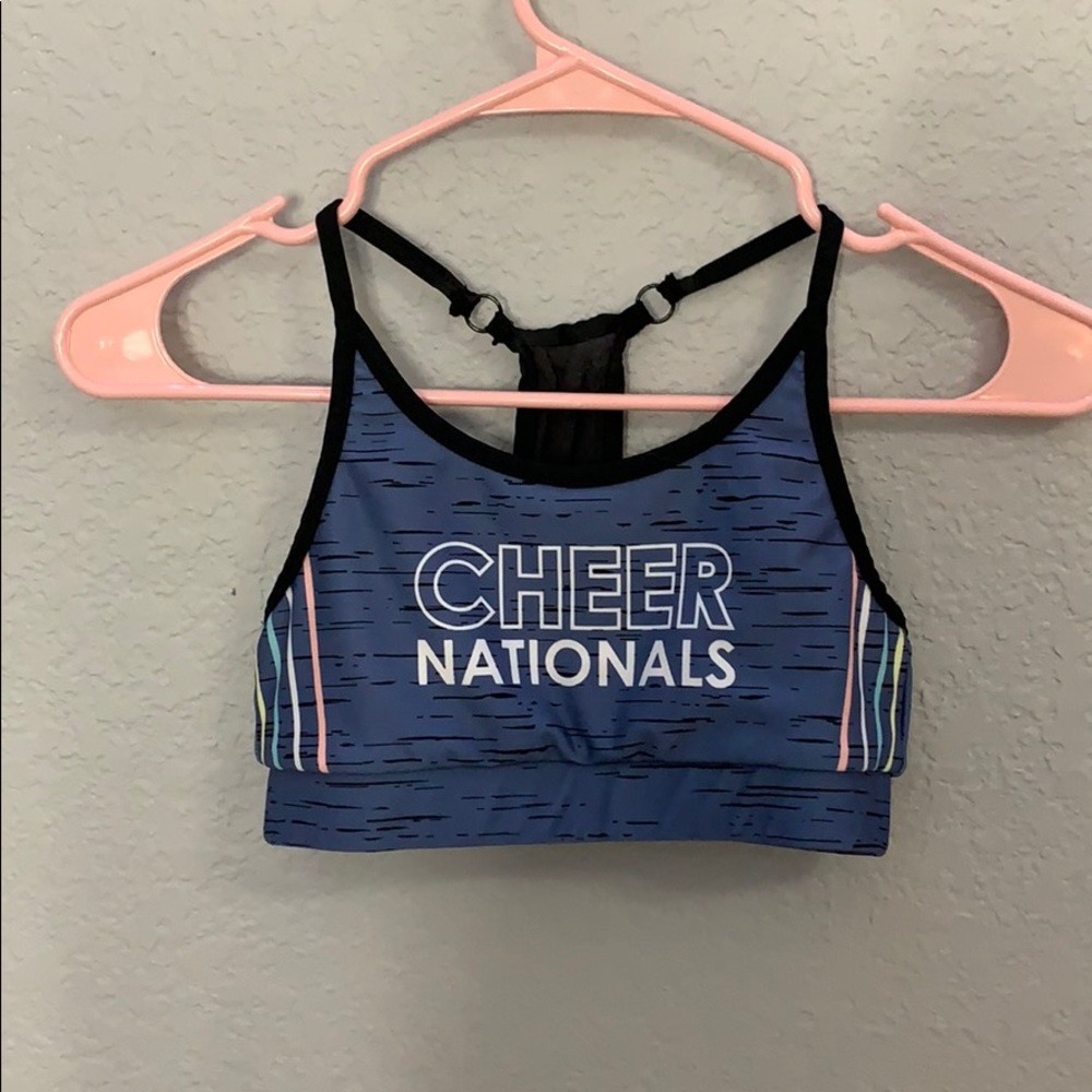 A varsity cheer national sports bra